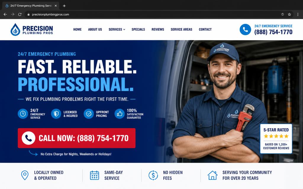 Lesedi's Solution Plumber website preview